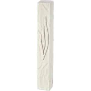 Polymer "Concrete" Mezuzah 20 cm, Stone - Like, White
