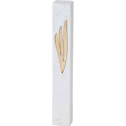 Polymer "Concrete" Mezuzah 15 cm, Stone - Like - Gold