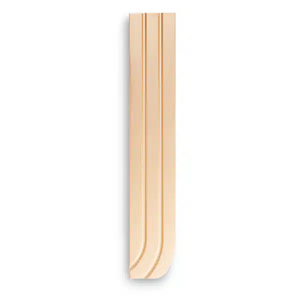 Aluminum Mezuzah 15 cm, gold matte, engraved "Shin"