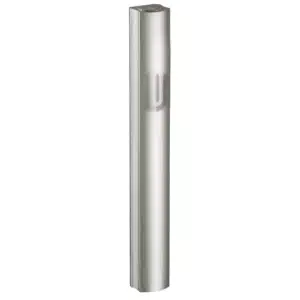 Aluminium Mezuzah 15cm- Dark Gray, with holes, with the Letter "Shin