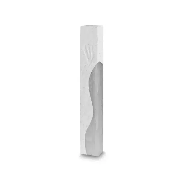 Polymer "Concrete" Mezuzah with Epoxy 20 cm, Gray Color
