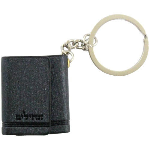 Tehillim Keyholder 4 cm- Leatherette with Magnet- Gray