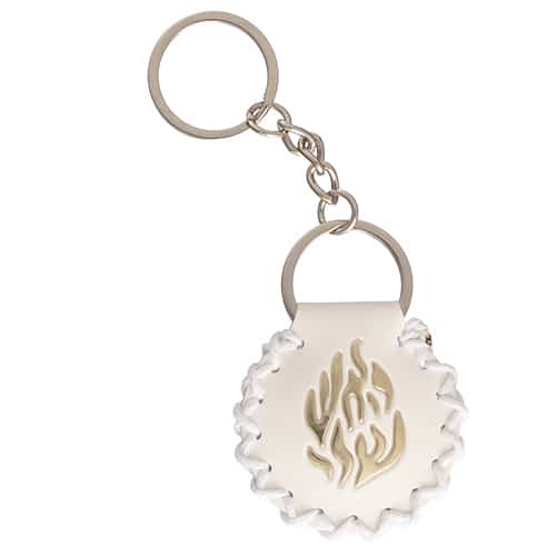Leatherette Key Holder 4.5 cm "Shiviti" - Purple