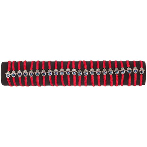 Bracelets with Amulets - Assorted Set 24 Pcs On Stand