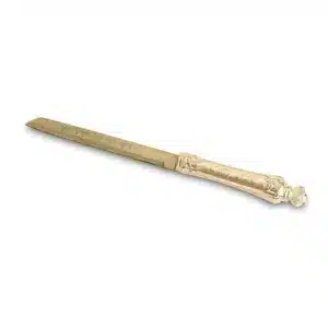 Elegant Knife 35 cm with smooth blade and Metal Handle - Gold