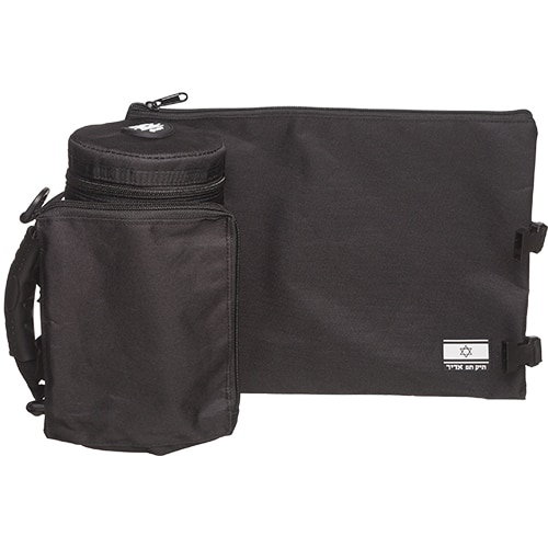 Black Teffilin Case"TIK-TAF" 23 cm