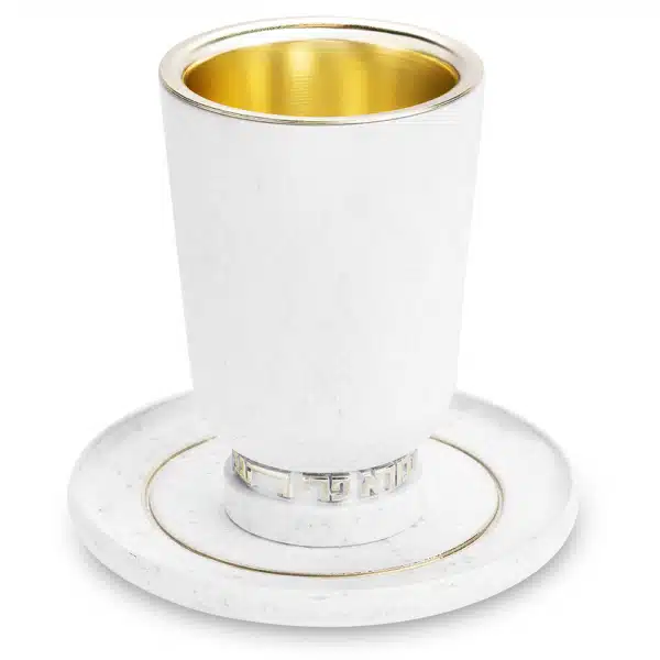 Polymer Kiddush Cup 10 cm with Saucer