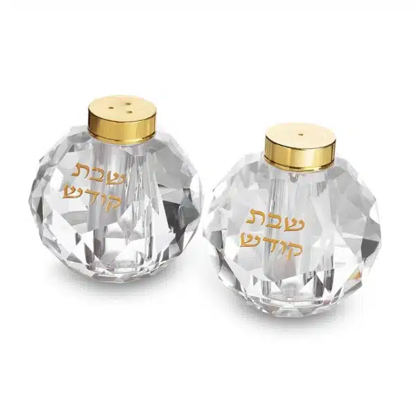 Round Crystal Salt & Pepper Set 7 cm