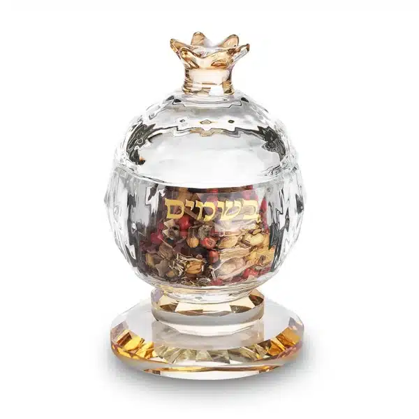 Round Crystal Mix Herbs Holder 10X6 cm