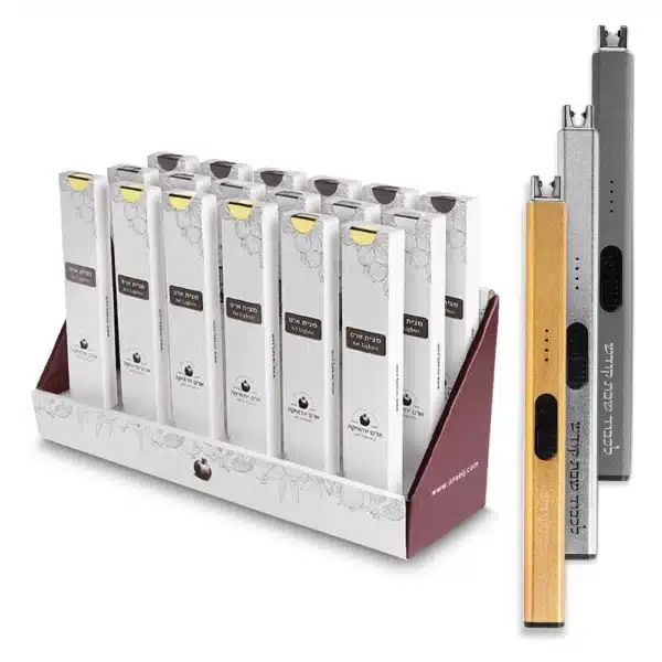 18 pcs display Electric Lighter with Usb Charging - 19 cm