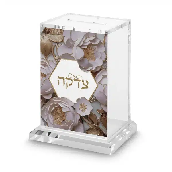 Acrilic Tzedakah Box 10.5×8.5 cm