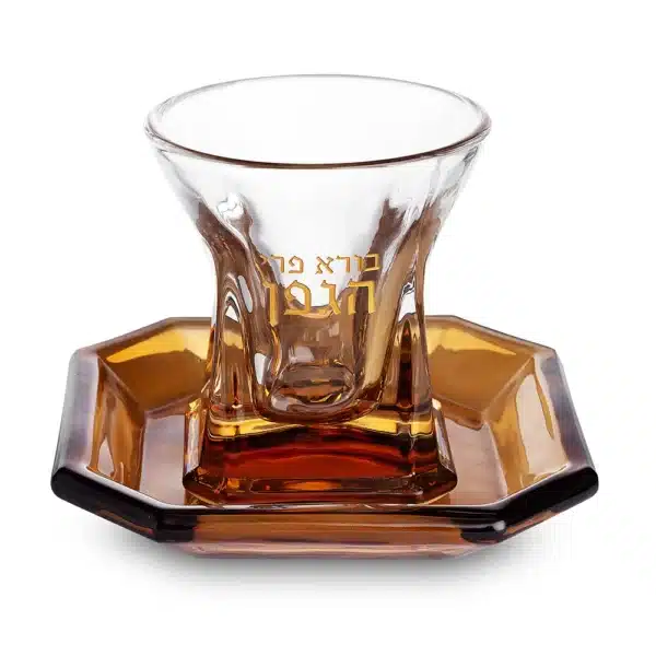 Crystal Kiddush Cup without Leg 9 cm contain 100ml / 3.4oz