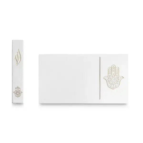 Polymer Set - Door Sign 25*14 cm and Mezuzah Size 15 cm