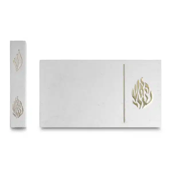 Polymer Set - Door Sign 25*14 cm and Mezuzah Size 15 cm